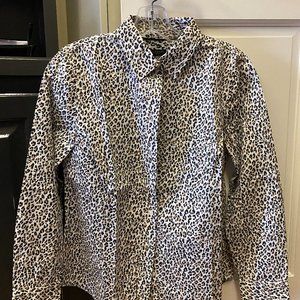 Talbots LS Animal Print blouse  SP